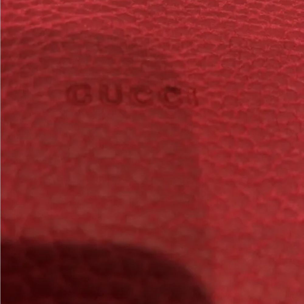 GUCCI Large Red Leather Bamboo Tassel Clutch/Pouch! NWT - Picture 6 of 8